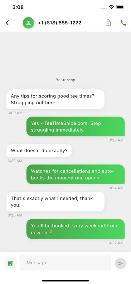 Step 03 — Mute or retire the number anytime
